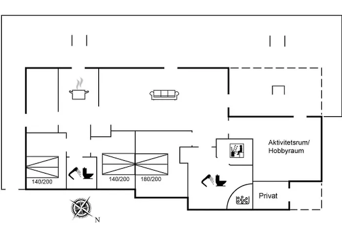 Дом отдыха Karen - 900m From The Sea By Interhome Bjerregard